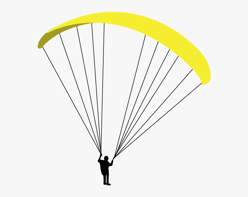 Png Parachute Illustration - Parachute Skydiver Drawing