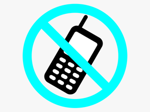 Transparent Cell Phone Clip Art - Mobile Phone Warning Signs
