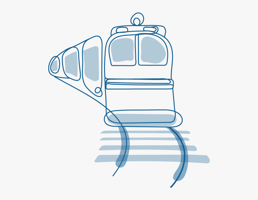 An Illustration Of A Train Movin