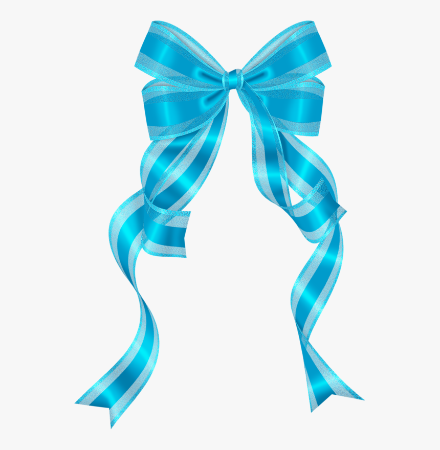 Transparent Background Blue Pink Ribbons Clipart