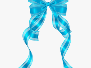 Transparent Background Blue Pink Ribbons Clipart