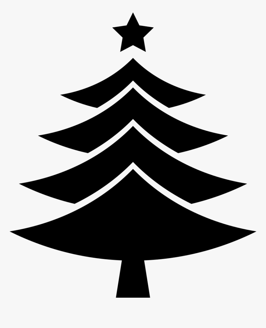 Christmas Tree With A Star On Top - Svg Christmas Tree Free