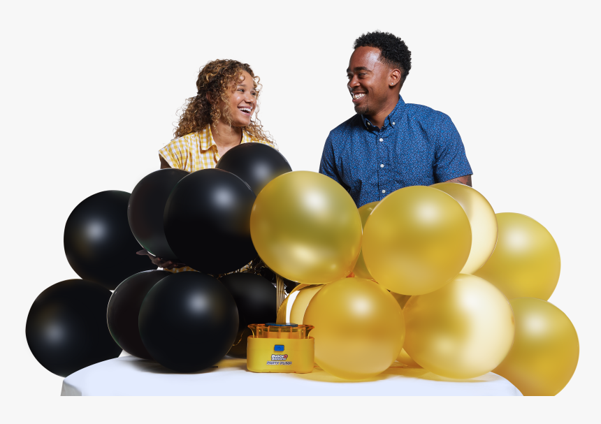 Black And Gold Balloons Png
