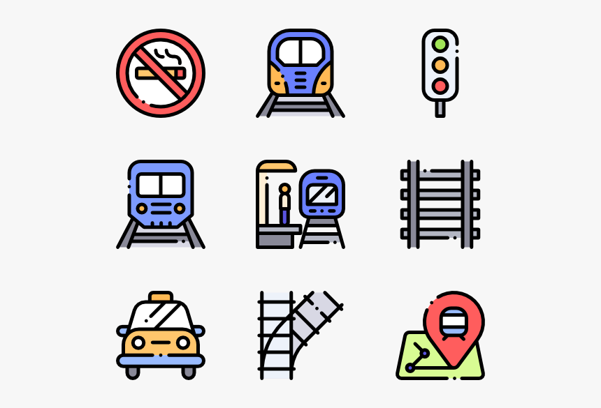 Train Station - Discussion Flat Icon Png