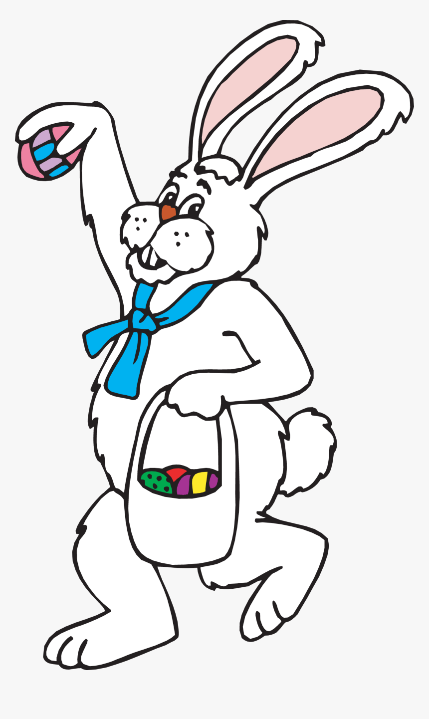 Easter Bunny Clipart Black And W