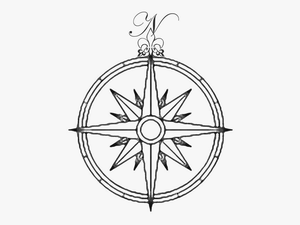 Compass Rose Clip Art Free Vector In Open Office Drawing - Traditional Compass Tattoo Design