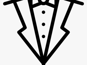 Suit And Bow Tie Comments - Suit And Tie Icon Png Black Free