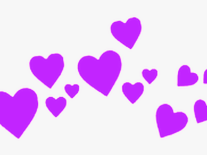Purple Hearts Png - Red Heart Crown Png