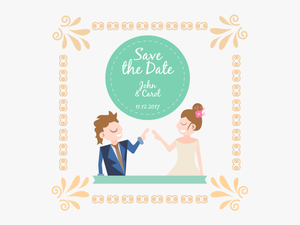 Cute Couple Wedding Invitation
