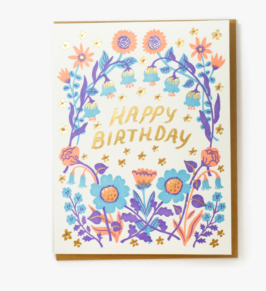 Happy Birthday Wildflowers Card 