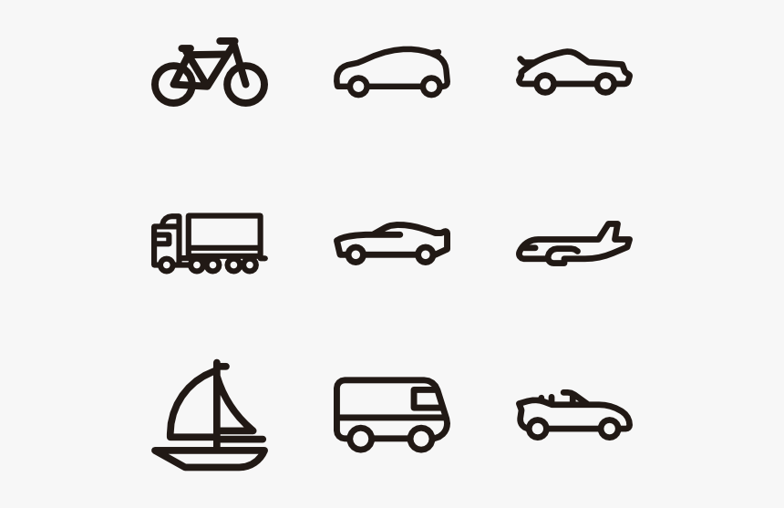 Minimal Transports - Minimal Car Icon Png