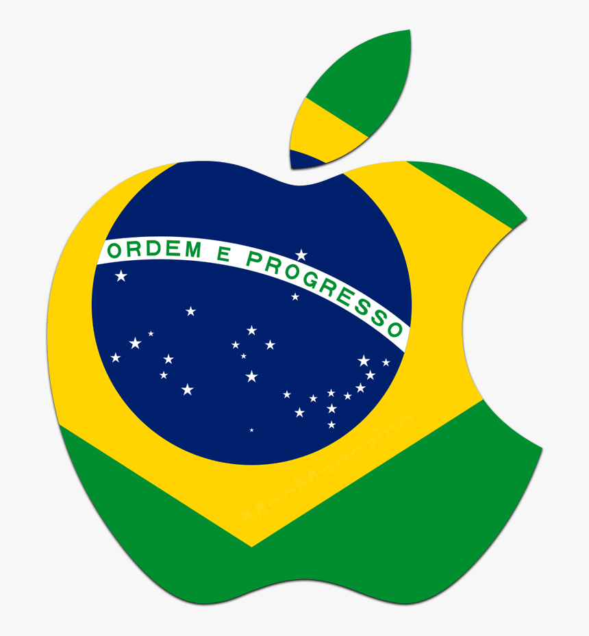 Logo Da Apple Com A Bandeira Do 