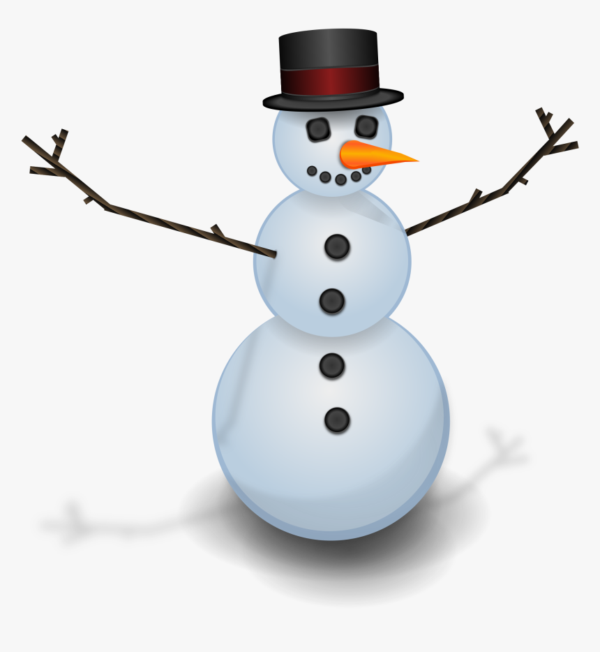 Snow Man With Hat Clip Arts - ر