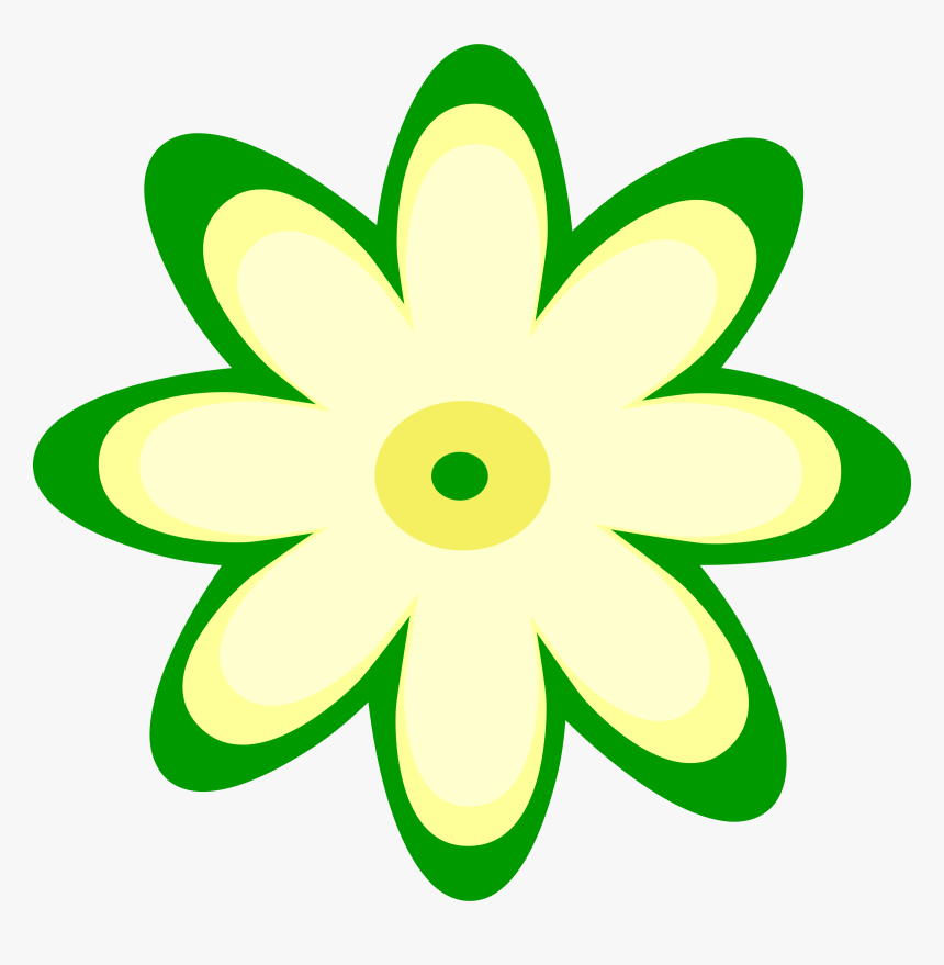 Thai Flowers Clip Arts - Green Flower Clipart Hd