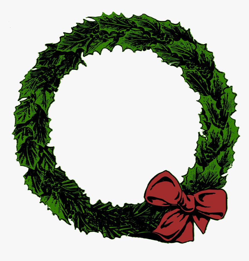 Xmas Wreath Clip Arts - Christmas Wreath Transparent .png
