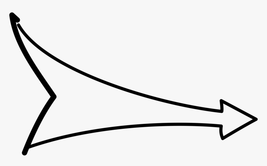 Transparent Black Arrow Clipart - Fleche Png