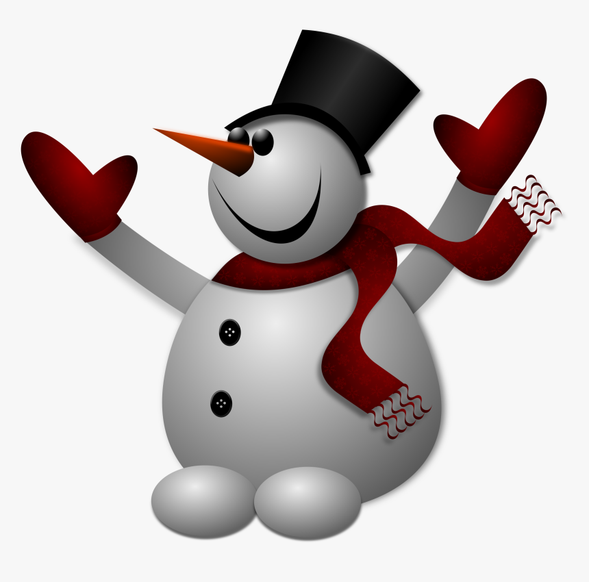 Clipart Snowman Scarf - Family D
