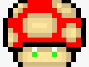 Transparent Mario Mushroom Png - Super Mario Pixel Art