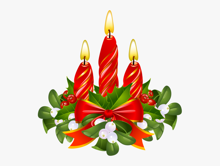 Christmas Candles Clipart - Chri