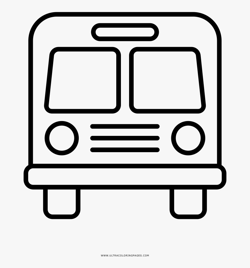Bus Coloring Page - Frente De Onibus Desenho