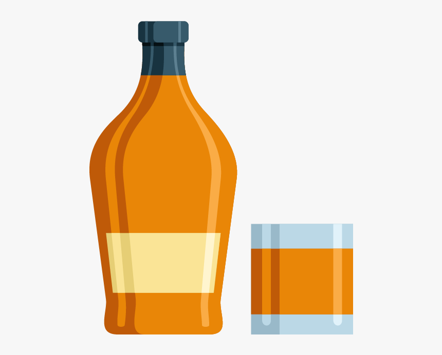 Whisky Rum Wine Distilled Beverage Liqueur - Glass Bottle