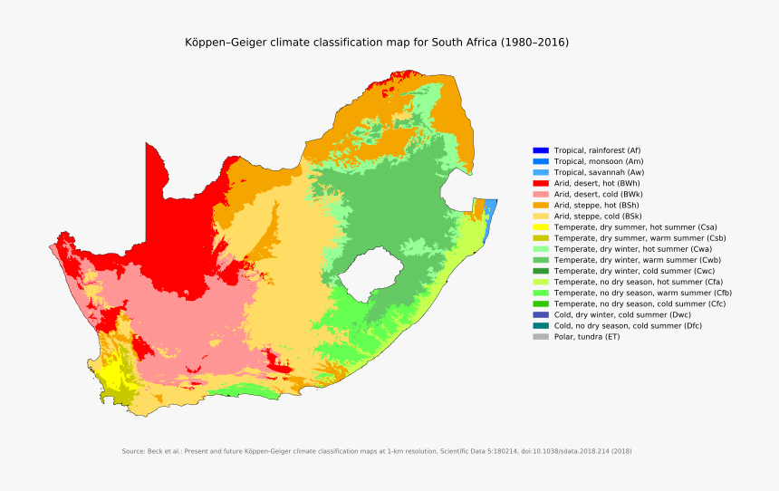 South Africa Climate Zones