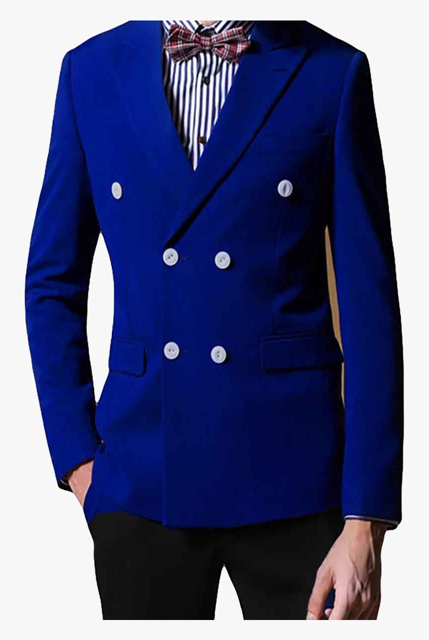 Transparent Boys Png - Royal Blue Coat For Men