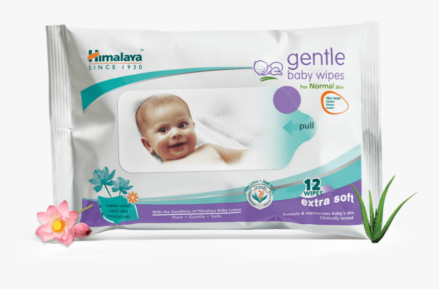 Gentle Baby Wipes 12s - Himalaya Baby Wipes