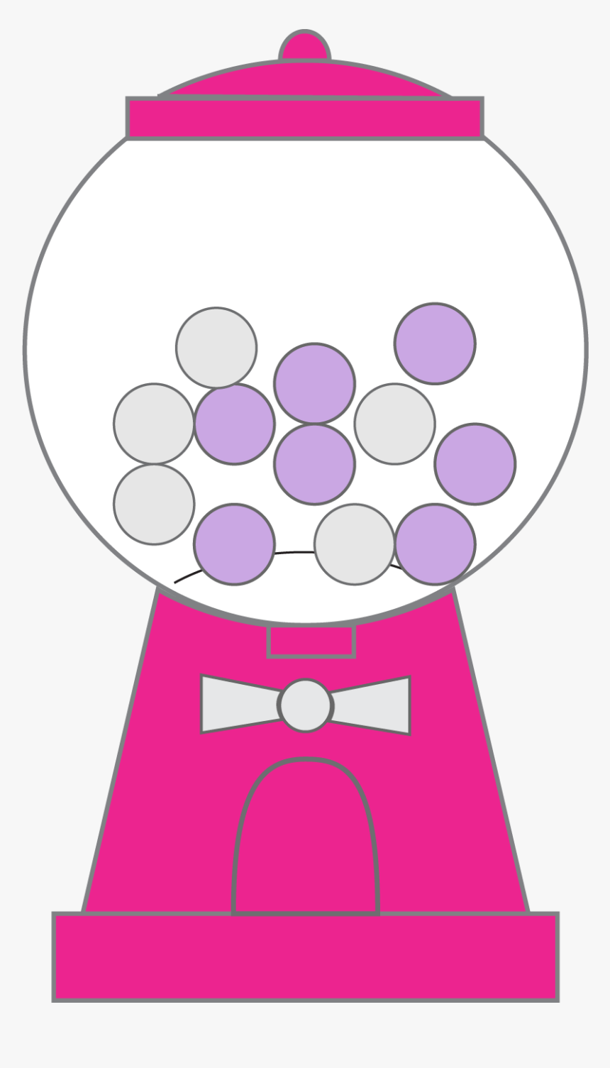 Bubble Gum Machine Clipart - Pink Bubble Gum Machine Clip Art