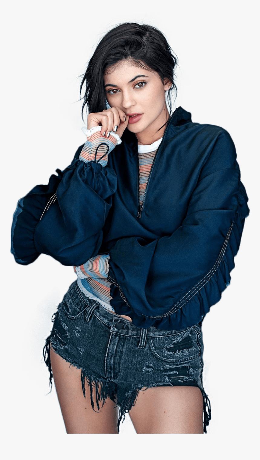Kylie Jenner Blue Shirt Png Imag
