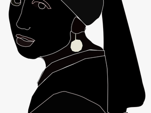 Woman With Peral Clip Arts - Illustration
