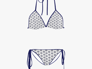 Nautical Wheel Custom Bikini Swimsuit - Transparent Background Bikini Png