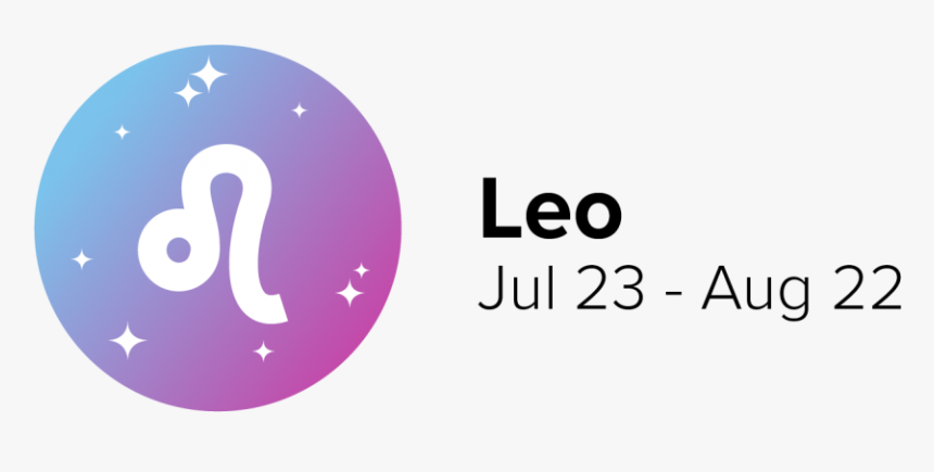 Leo Zodiac Sign With Dates - Graphic Design