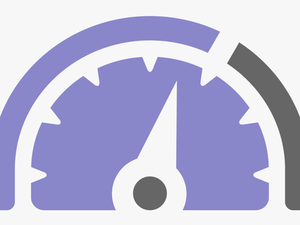 Transparent Speedometer Icon Png - Time Icon Round Orange