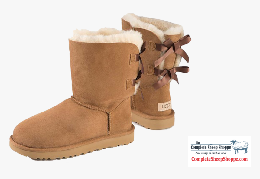 Transparent Ugg Boots Png - Bow 