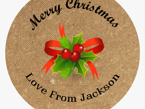 5 Of 8 Personalised Christmas Stickers Name Labels - Low Profile