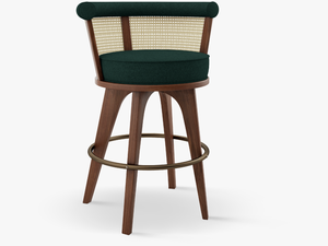 George Bar Chair Handcrafted In Walnut Wood