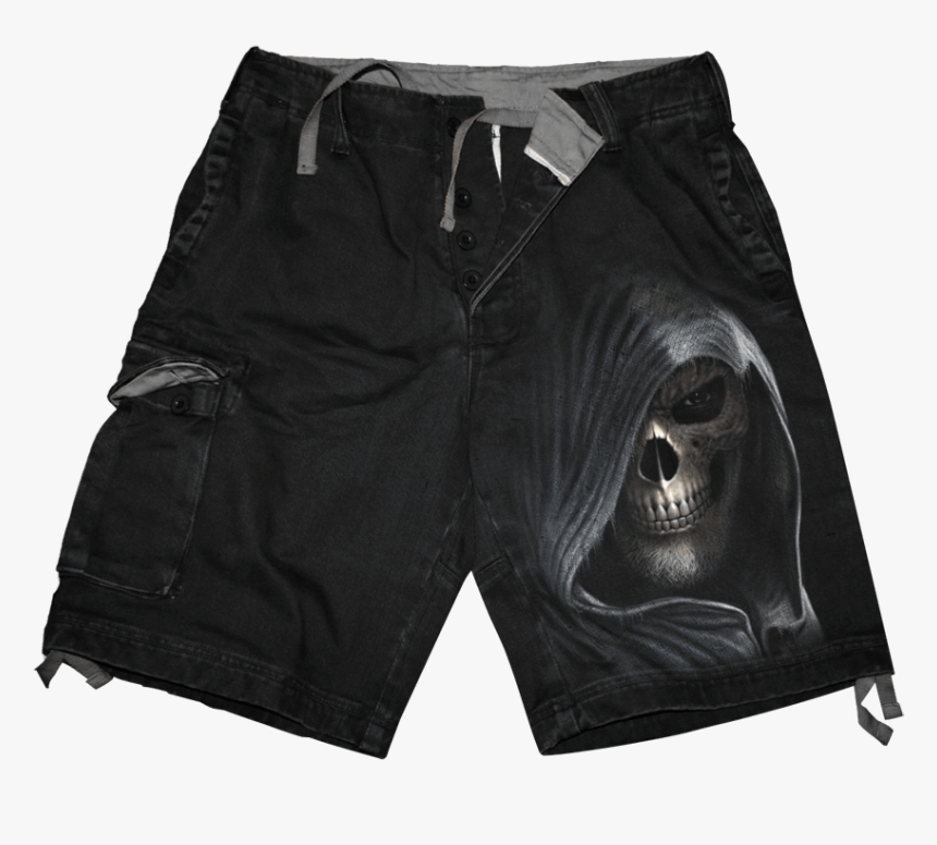 Darkness Cargo Shorts - Shorts For Goth Mens