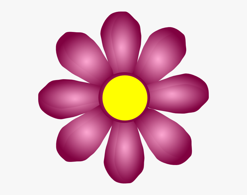 Red Flower Svg Clip Arts - Violet Flower Clip Art
