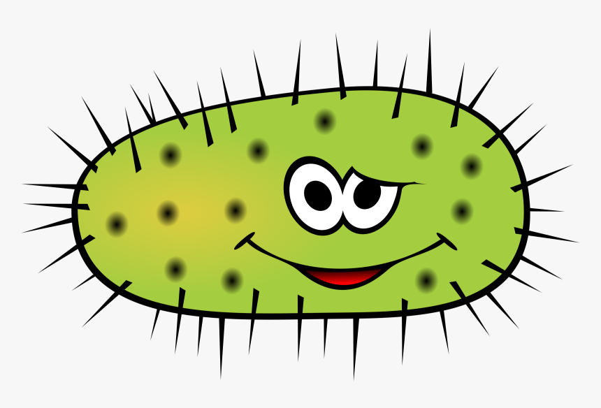 Funny Green Bactera Clip Arts - 