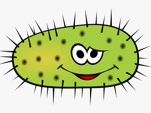 Funny Green Bactera Clip Arts - Transparent Background Germs Clipart