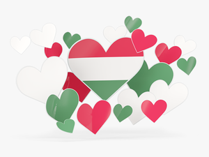 Flying Heart Stickers - Pakistani Flag 3d Heart