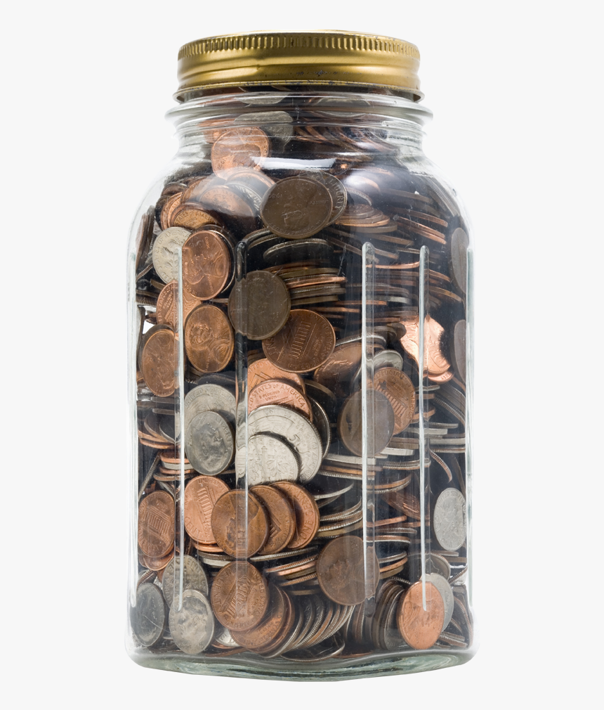 The Pickle Jar Filled With Coins