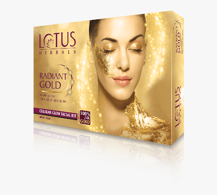 Gold Glow Png - Lotus Herbals Radiant Gold Cellular Glow Facial Kit