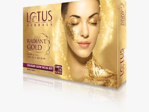Gold Glow Png - Lotus Herbals Radiant Gold Cellular Glow Facial Kit