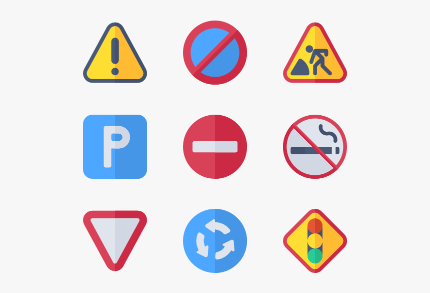 Traffic Signs - Transparent Background Social Media Logo Png