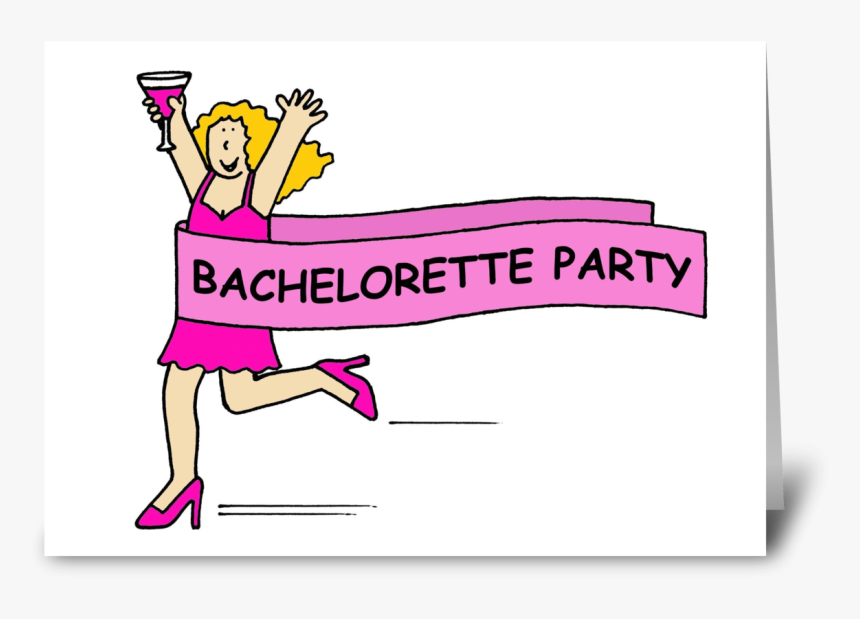 Bachelorette Party Invitation - Girls Night Out Cartoon