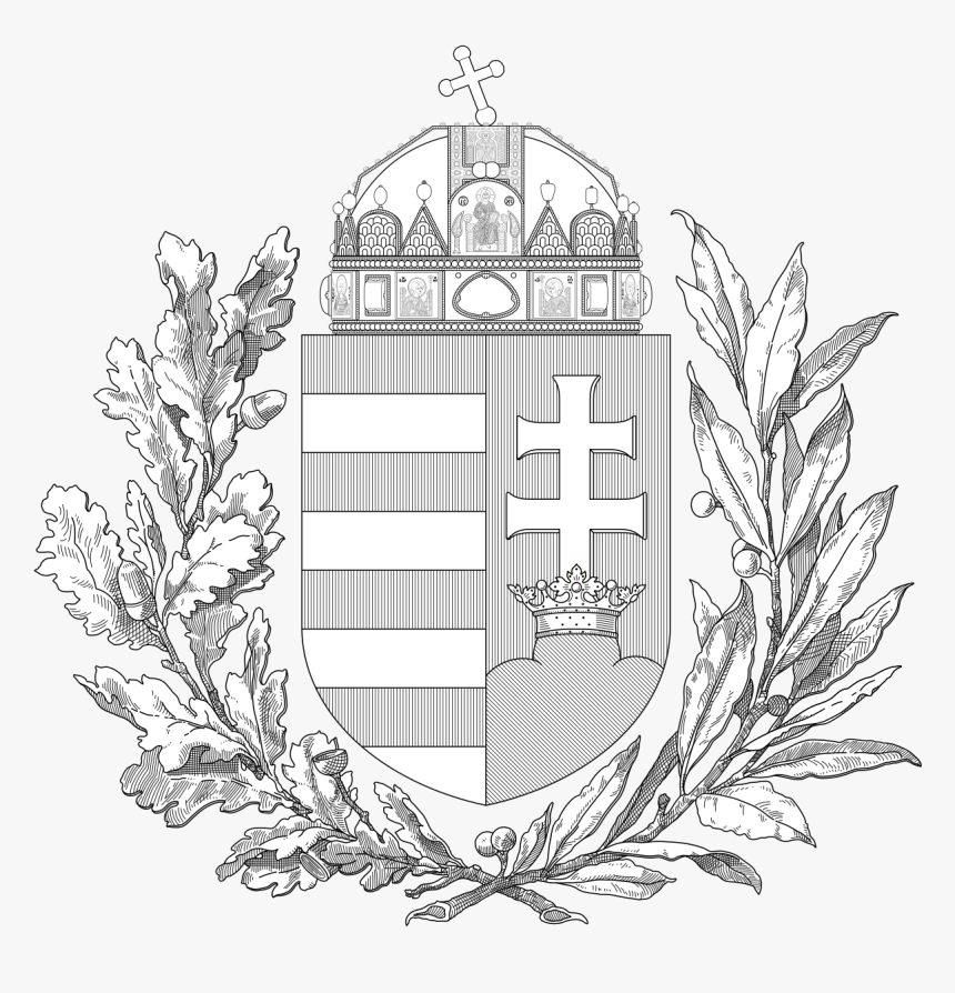 Coat Of Arms Of Hungary - Oak And Olive Branches