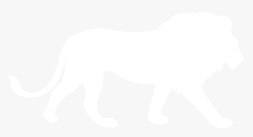 Lion Silhouette By Paperlightbox - Lion Silhouette Png White