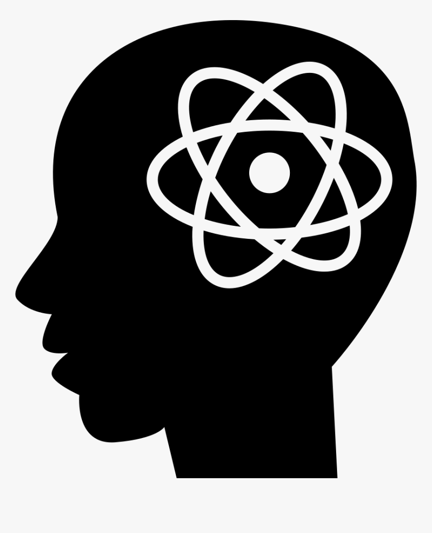 Atom Symbol In Man Head - Flutter And React Native